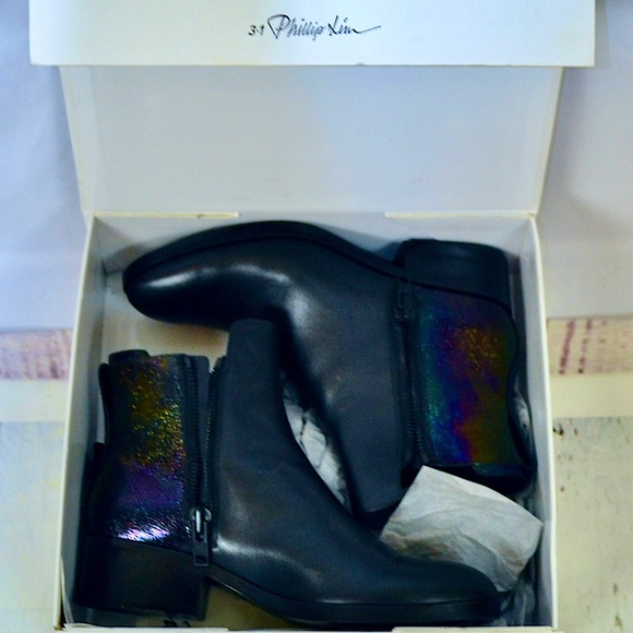 NIB‼️3.1 Phillip Lim Alexa Petrol Blk Leather Boot - Picture 2 of 12